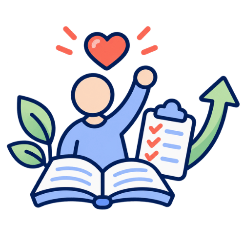 Icon of person reading