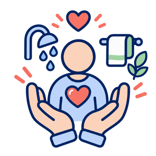 Icon of hands and daily tasks